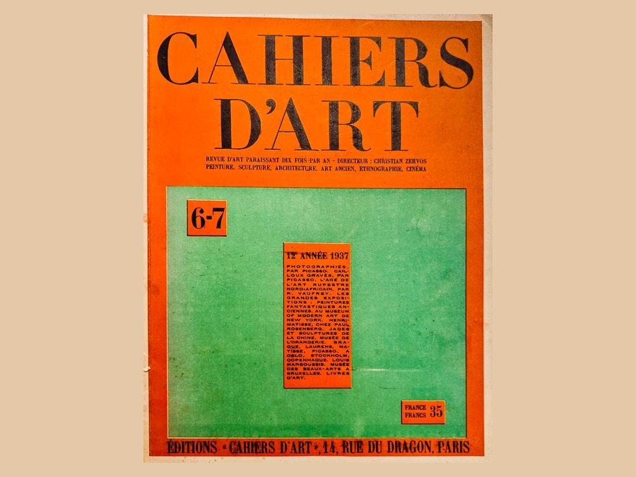 «Cahiers d’Art» N° 6-7 — París, 1937 - fotografías de Picasso