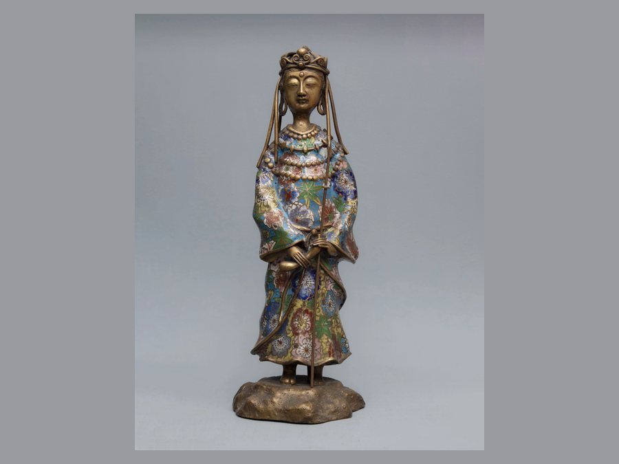Guanyin — Bronce cloisonné - 44 cm